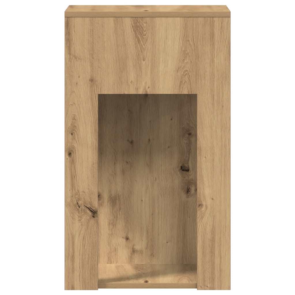Mobile per computer con cassetto in rovere Artisan, 30 x 44 x 74 cm, spazio per PC e accessori, ufficio, postazione di lavoro, casa, studio