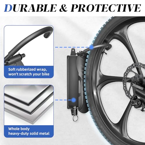 WELDUN Bike Wall Mount 2 Set, Bike Hanger Rack, Swivelling Bike Holder - Image 4