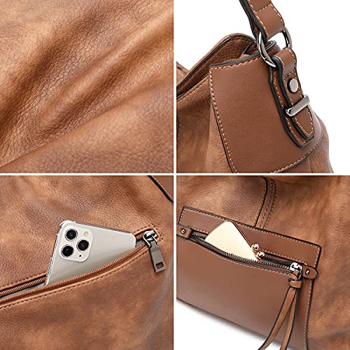 Image of lapsting Hobo Bags for Women Handbags Purse Ladies Boho Shoulder Bag Crossbody Purses Faux Leather