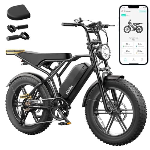 TST Electric Bike for Adults, 1500W Peak Motor 28 MPH 60 Miles Fat Tire E Bike with 48V 15Ah...