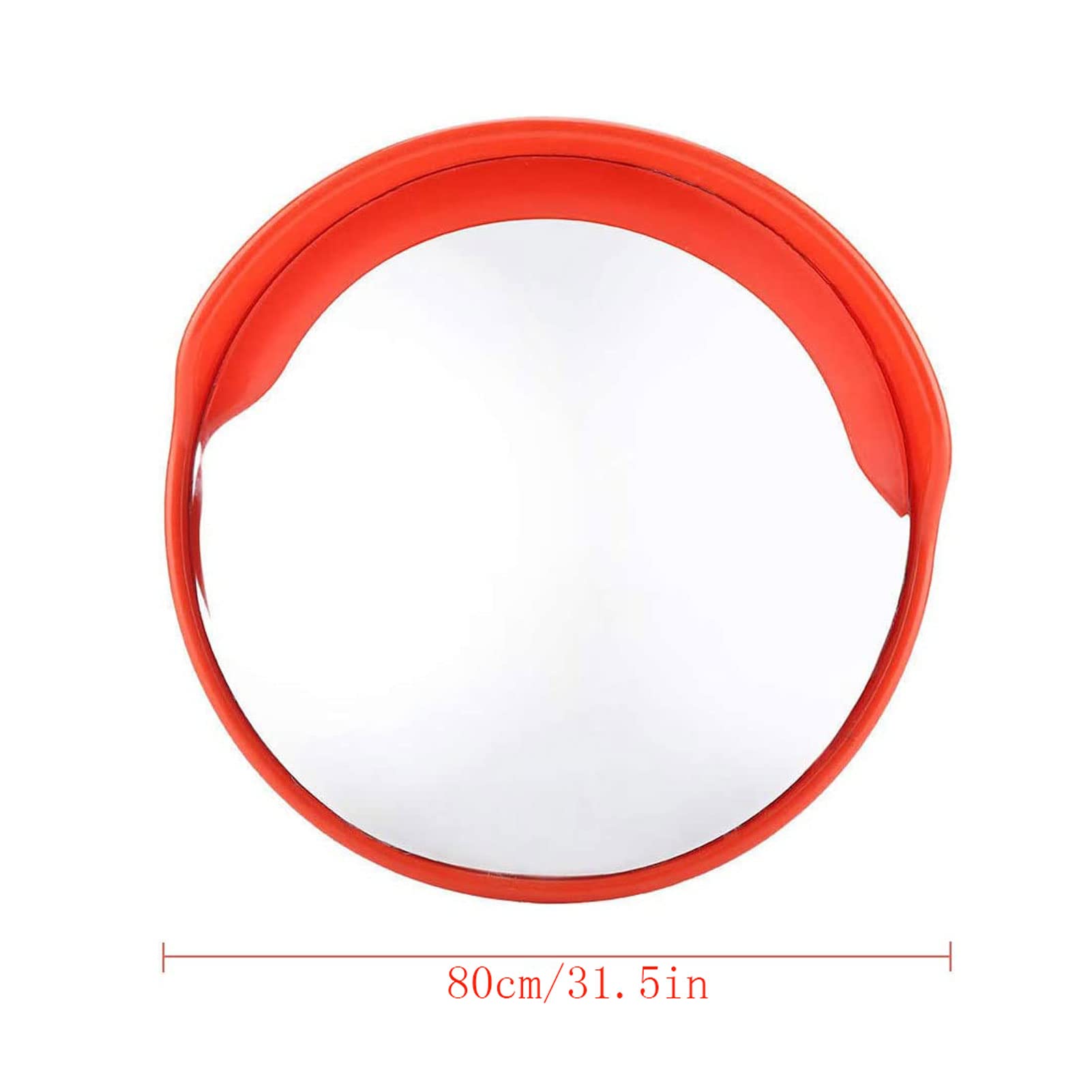 Miroir de sécurité routière convexe pour la sécurité de l'entrepôt et du garage ou la sécurité du magasin et du bureau, miroir d'angle mort de voiture de sécurité de virage d'allée avec accessoires(