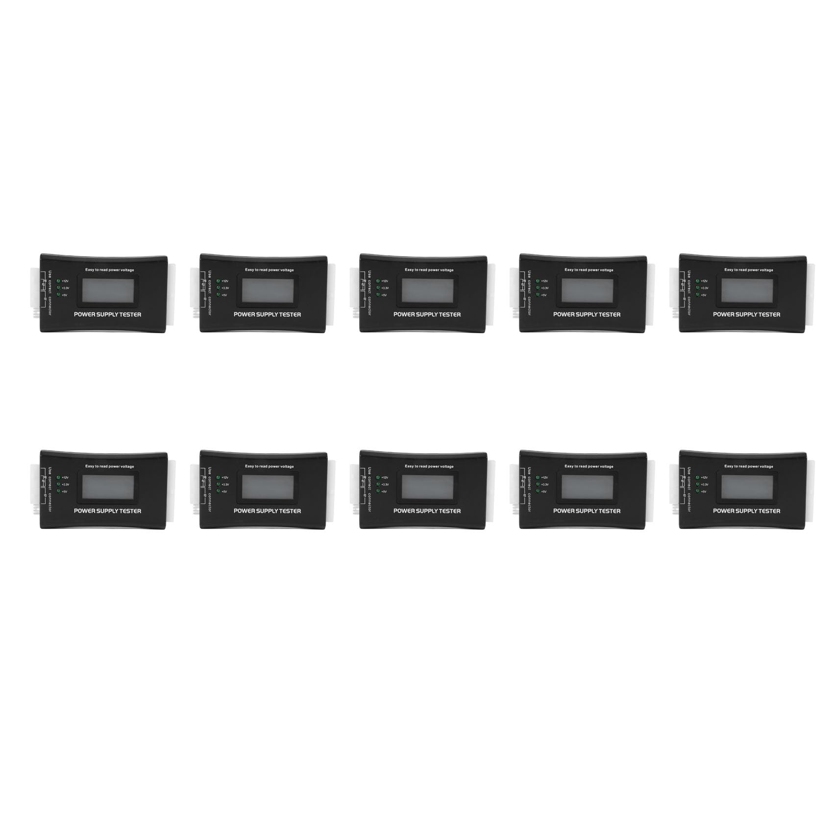 Testeur d'alimentation LCD ATX 20/24 broches pour diagnostic de PC et disques SATA hdd