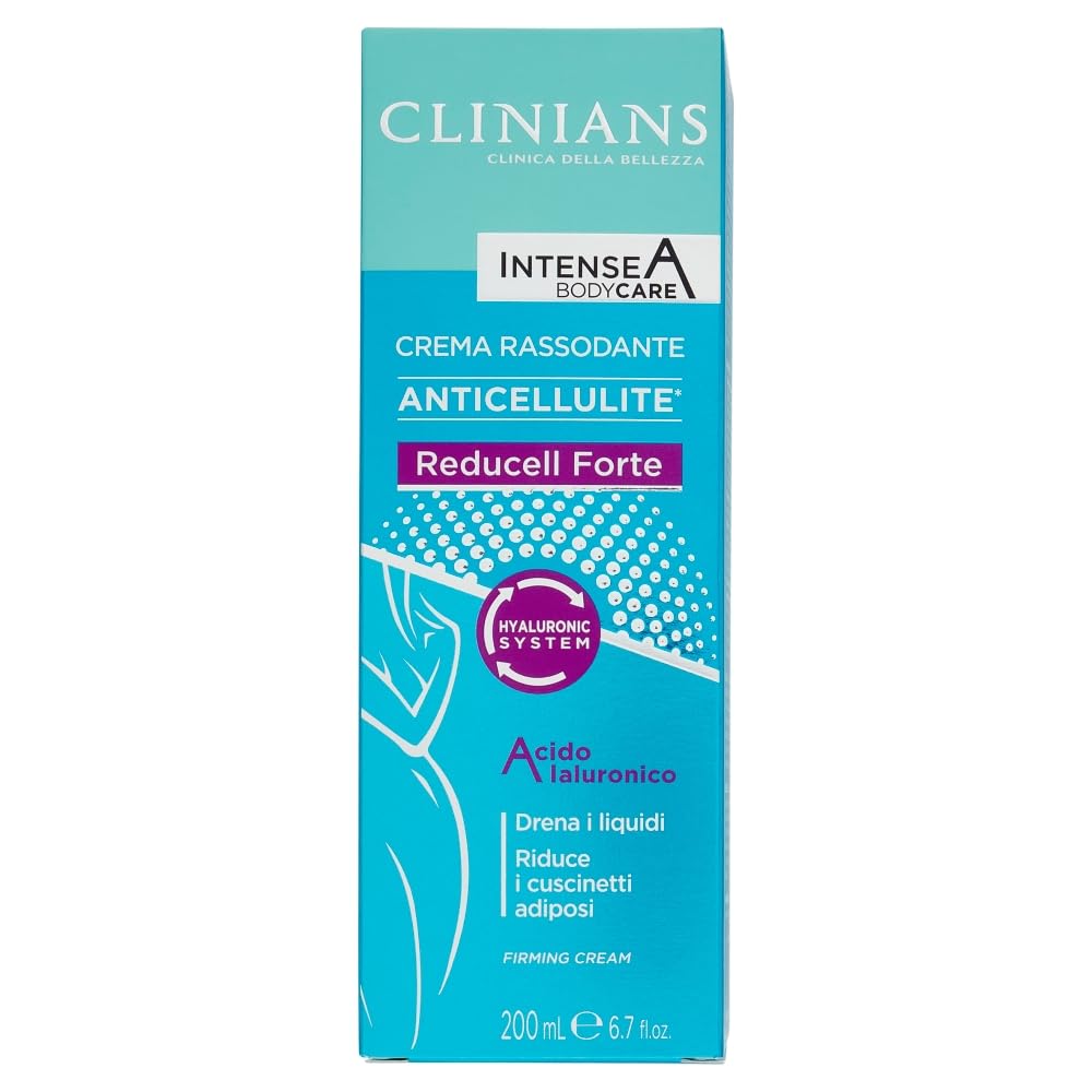 CLINIANS | Intense A Reducell Forte, Anticellulite, Rassodante, Dermatologicamente Testato, Made in Italy, 200 ml