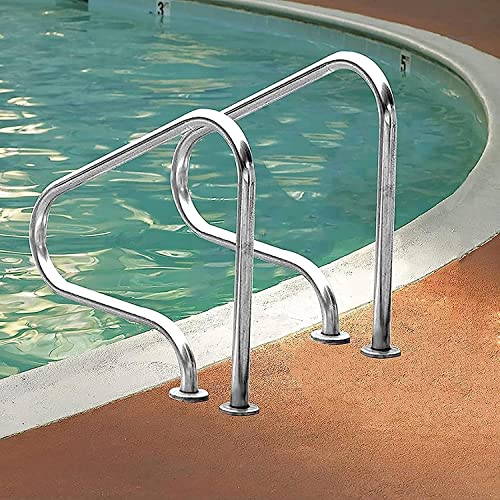 Barandal para piscina de acero inoxidable 31.49 x 31.49 x 10.62 in miniatura 4