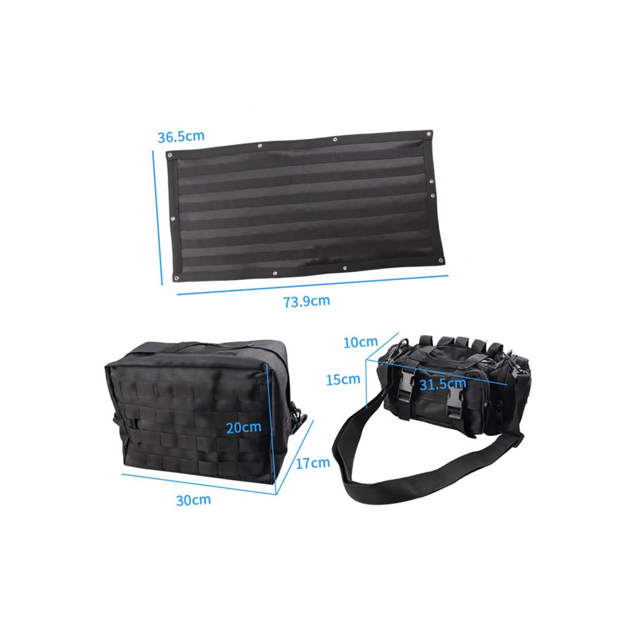 Zerodeko Kit Multifuncional Bolsa Trasera Alta Densidad Resistente Garantizadas
