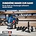 Bosch PRO 18V System Akku-Staubsauger GAS18V-6LS (inkl. flexiblem Schlauch, Winkelrohr, Fugendüse, Bodendüse, PT-Adapter, Saugrohre, Vliesbeutel)