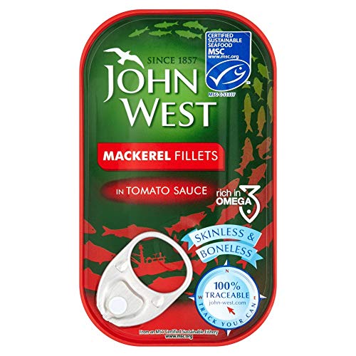 John West Mackerel Fillet In Tomato 125g x 10
