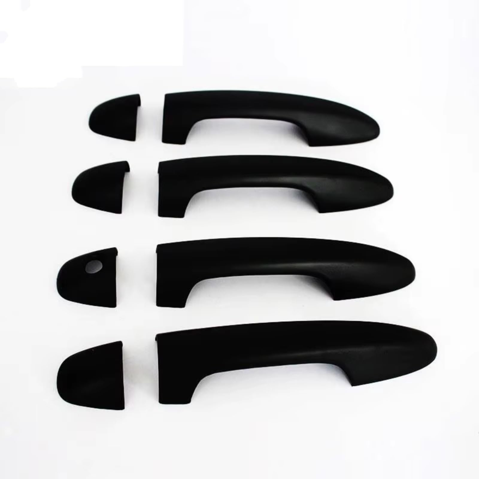 Rcuihgfb Black Door Handle Shell Compatible With Toyota For Fortuner For Hilux Sw4 2016 2017 2018 2019 Car Door Handle Covers Trim Exterior Parts Set(Black)