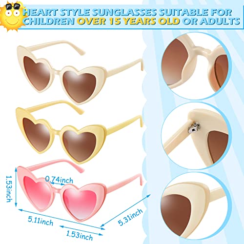 Tondiamo 9 Pairs Toddler Sunglasses Flower Round Heart Shaped Kids Girls Boy Baby Sunglasses for Outdoor Beach Holiday4