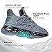 Wrezatro Mens Running Shoes Breathable Walking Tennis Casual Non Slip Comfort Work Fashion Basketball Sneakers Trainers Grey