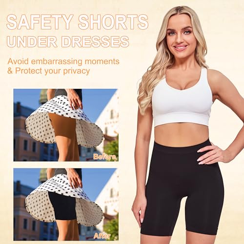 Slip Shorts for Women Under Dresses Anti Chafing Boyshorts Seamless Smooth Shorts for Yoga Bike Workout4
