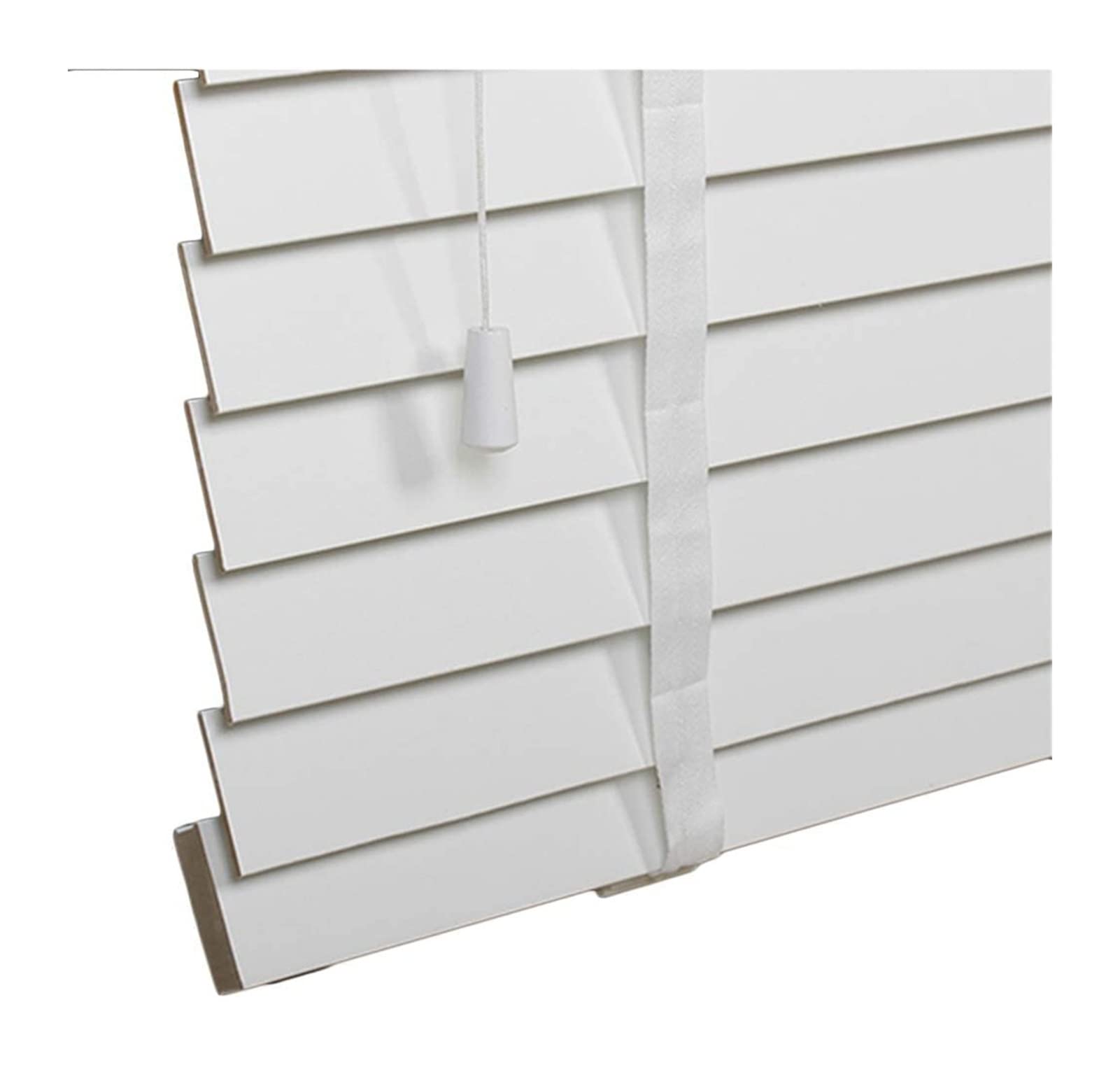 Store vénitien en bois massif blanc rideaux de bambou sur mesure 50x100