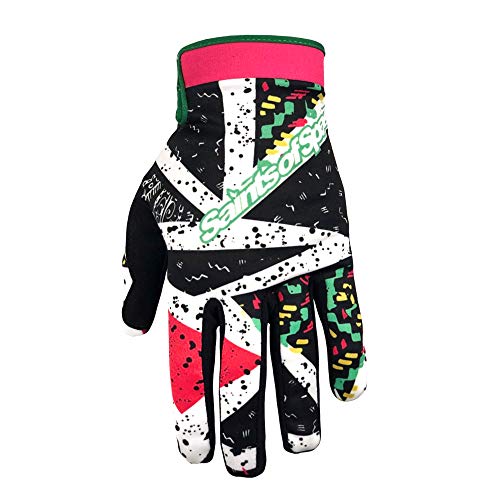 Saints of Speed Mountain Bike & Motorcycle Gloves (Large, Retro)