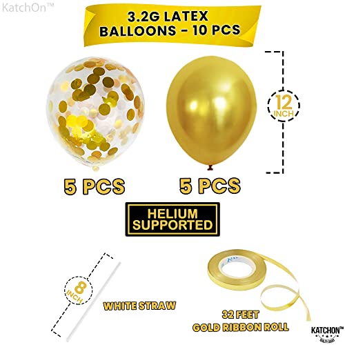 Image of KatchOn, Gold We Are So Proud of You Balloons- 16 Inch, Pack of 11, Proud Of You Balloon Banner for Graduation Decorations 2026, Graduation Balloons, Gold Confetti Balloon 2026 Graduation Decorations