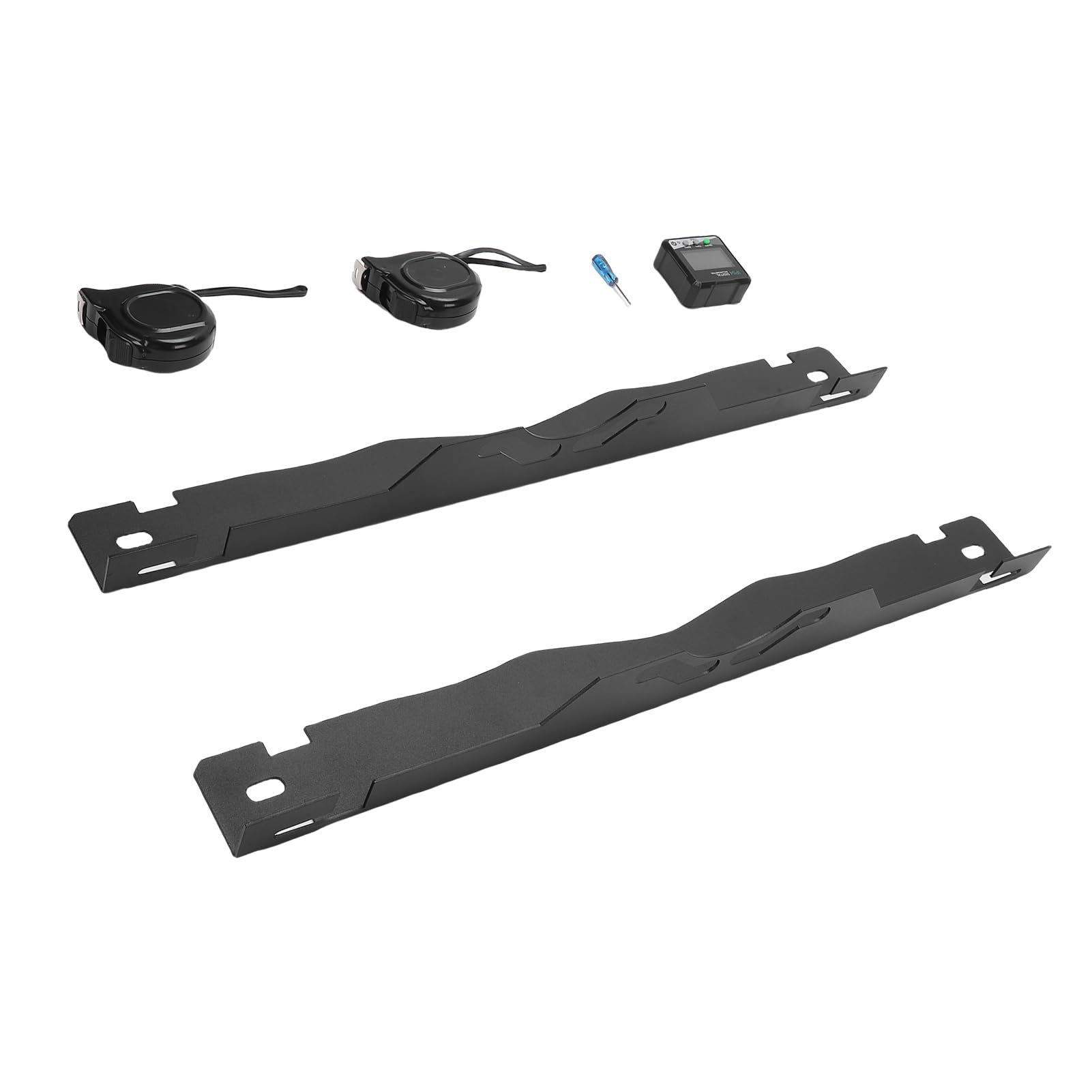 Kit de Herramientas de alineación de Ruedas con buscador de ángulo Digital y 2 Cintas métricas, Placas de alineación de Punta de Acero para una medición precisa de la inclinación