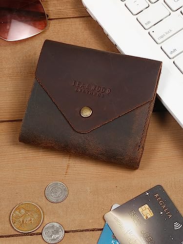 Image of TEAKWOOD LEATHERS Wallet for Men I Handcrafted I Multiple Credit /Debit Card Slots