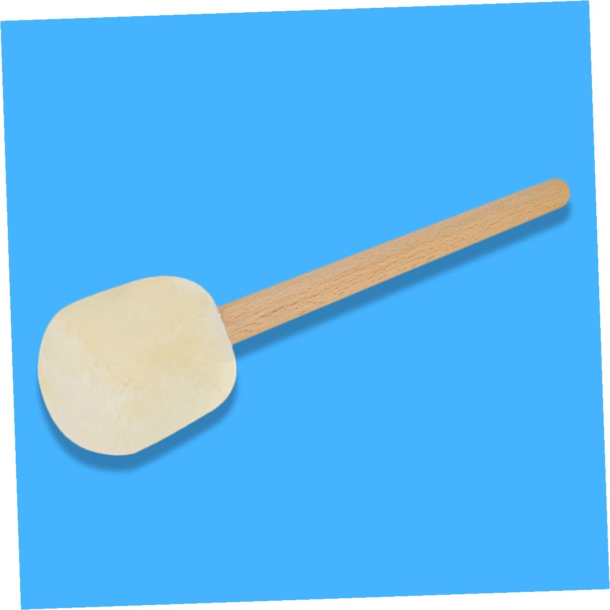 VICASKY 2piezas Baquetas de Bombo para Batería Baquetas de Fieltro de Color Claro Musicales para Principiantes y Actuaciones Escenario Suministros para Batería