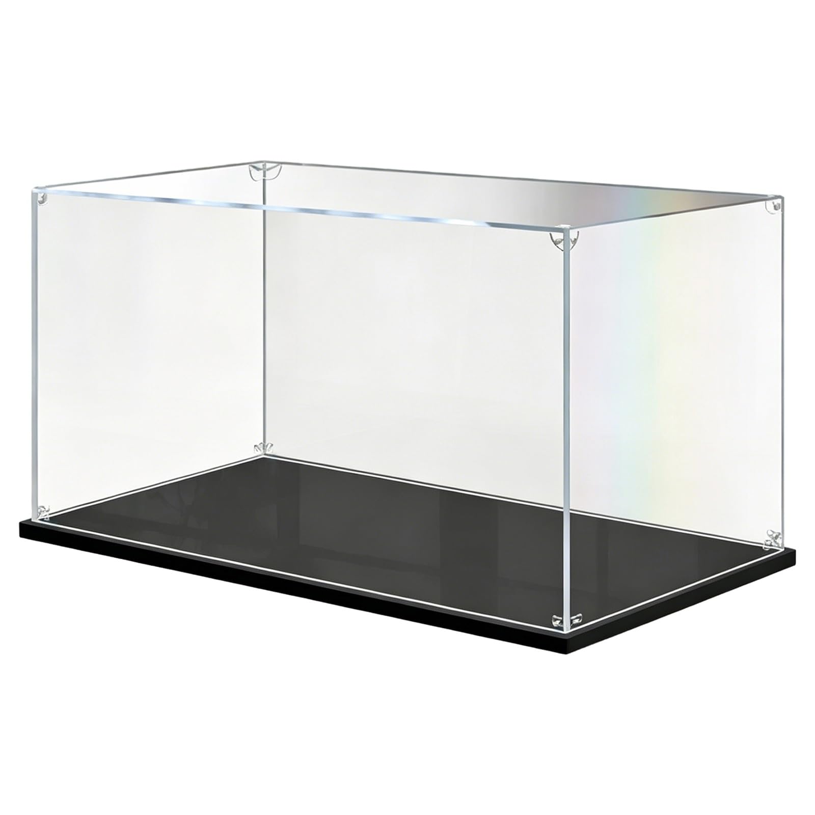 Clear Acrylic Display Box 6x6x6 12x12x12 24x24x24 Inch, Acrylic Exhibit Collector Showcase for Figures/ Ornament/ Models, Waterproof Transparent Display Bin(18x18x24in/45x45x60cm)