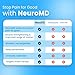 NeuroMD: Corrective Therapy Device for Back Pain - NMES Wireless Electrode Pads | Muscle Stimulator for Pain Relief | 2 Studied Modes for Back Pain, Muscle Strengthening & Sciatica