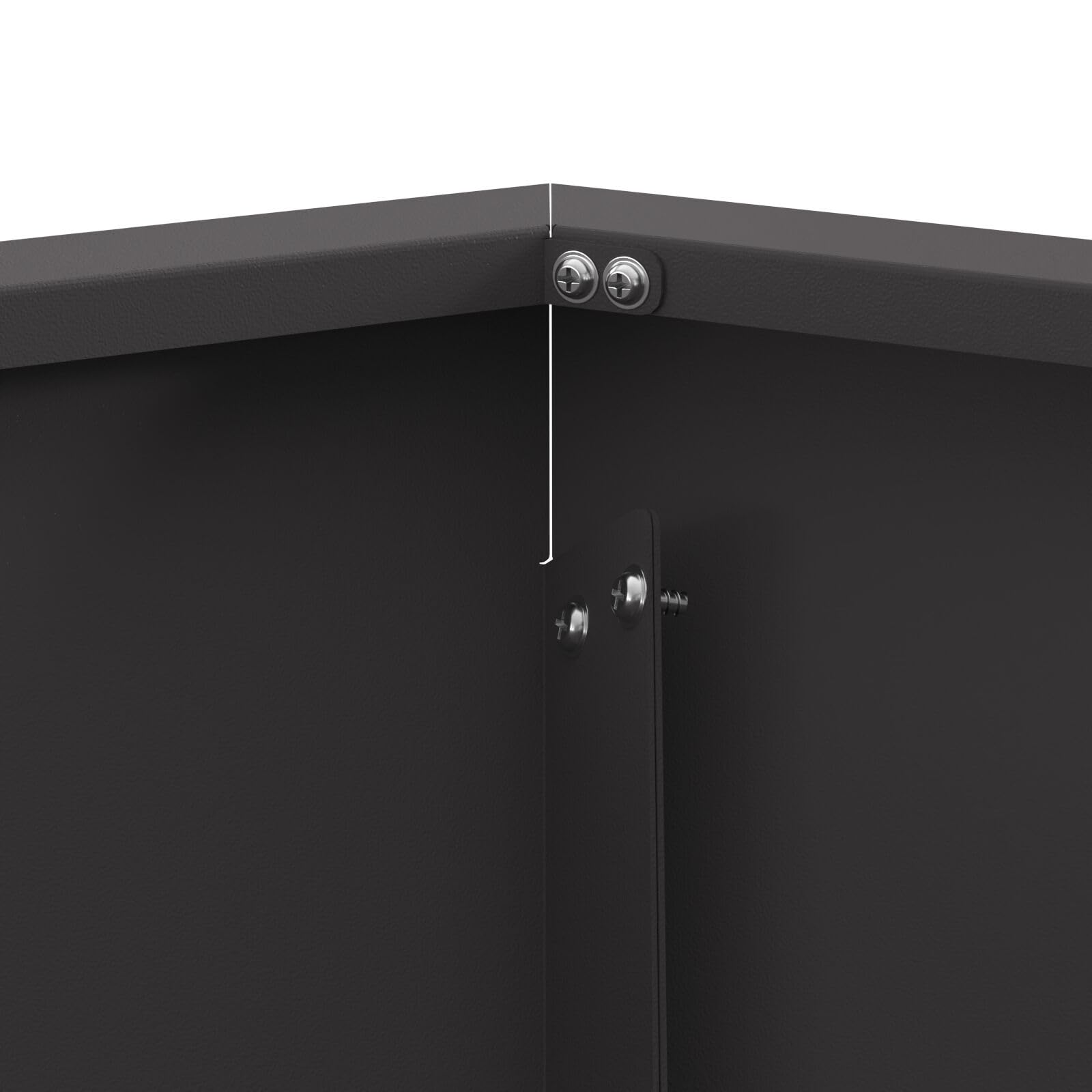 Sześciokątne palenisko czarne 75 x 75 x 28 cm stal-858996