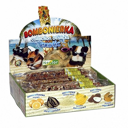 NESTOR Leckerbissen für Hamster, Meerschweinchen, Kaninchen 12 Knabberstangen Mix Cover