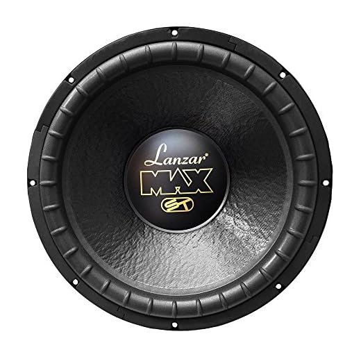 Lanzar 15in Car Subwoofer Speaker - Black Non-Pressed Paper Cone, Stamped Steel Basket, Dual 4 Ohm Impedance, 1200 Watt Power and Rubber Suspension for Vehicle Audio Stereo Sound System - MAX15D