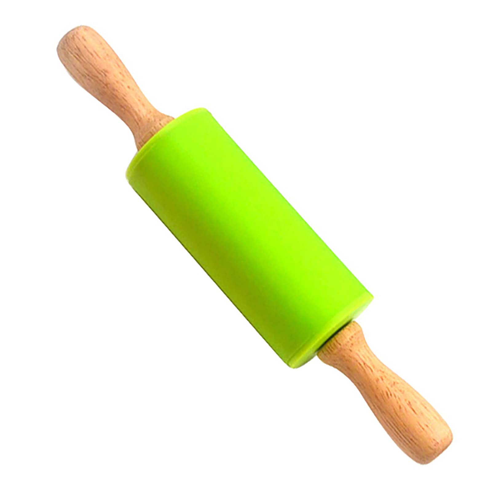 HEVIRGO Rolling Pin, Non-Stick Silicone Rolling Pin,Baking Tool,Rolling Pins, Dough Cookie Biscuit Pizza Roller for Baking, Pastry Dough Roller, Fondant, Pizza - - Green