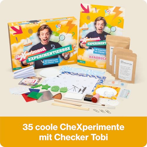 Franzis 67198 - CheXperiment Experimentierbox mit Checker Tobi, 35 Exp, Yellow – Ansicht 2