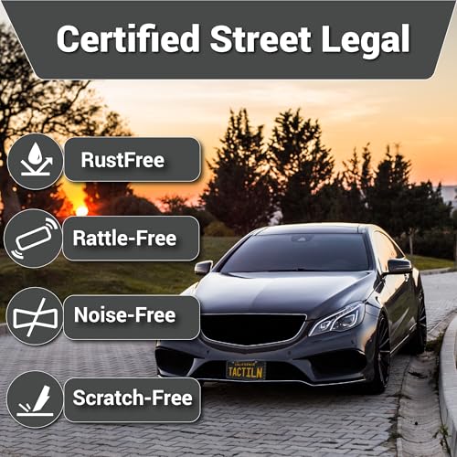 image for TACTILIAN Original Silicone American Flag License Plate Frames - Subdu