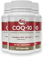 Kit 3 Coenzima Q10 100mg Vitafor 60 Cápsulas