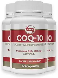 Kit 3 Coenzima Q10 100mg Vitafor 60 Cápsulas