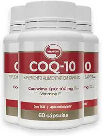 Kit 3 Coenzima Q10 100mg Vitafor 60 Cápsulas