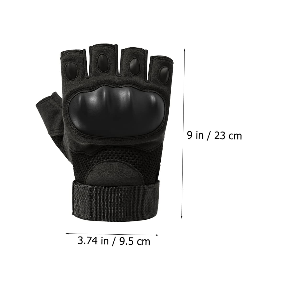 ibasenice 1pair Unisex Half-Finger Riding Gloves Lightweight Comfortable Mountain Bike Gloves for Outdoor Sports Skiing Hiking and Cycling Activities Versatile Hand