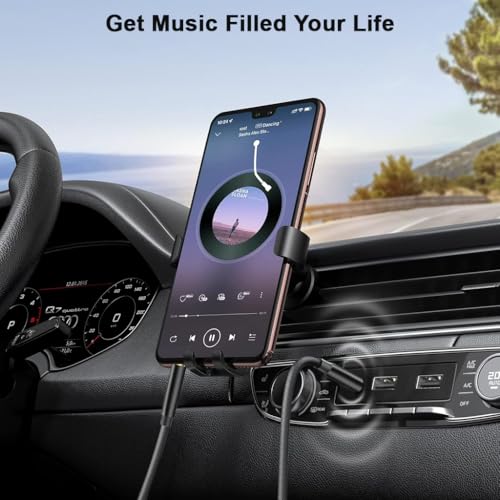 Image of Verilux 4-Pole 3.5mm Male to 3.5mm Male Aux Cable 9.8FT, Aux Cable for Speakers with Hi-Fi Sound Nylon Braided, Stereo Audio Cable Gold-Plated Aux for Car, Home, Studio, iPhone, Android
