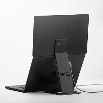 SOTSU FlipAction Elite 16" Portable Monitor | 4K |Super Compact | Pivot Rotate | 3840x2400 DCI P3 | 60Hz | 450 Nits | Full Metal CNC | Perfect Match for Mac and Windows (Space Black)