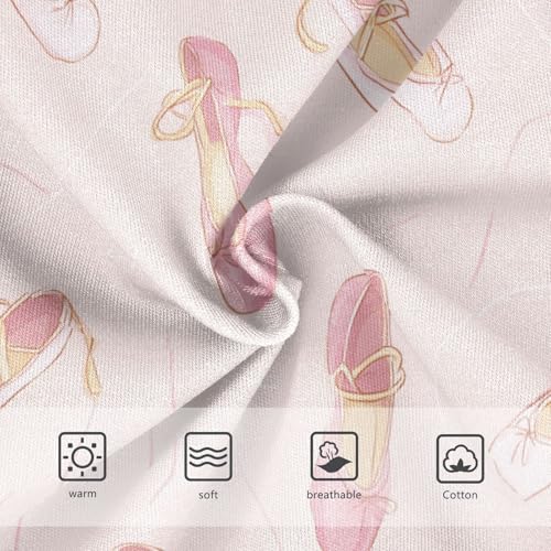 Wusikd Ballet Shoes Girls' Underwear Cotton Pink Girls Briefs Soft Toddler Underwear 2T3