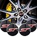 XCBW Emblème de Logo St 4pcs 56mm Autocollant de Capuchons de moyeu de Centre de Roue de Voiture pour F-ord Fiesta Kuga Fusion Escape Edge
