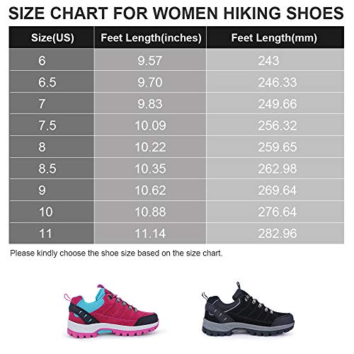 Camel Crown Hiking Shoes Women Waterproof Non Slip Sneakers Low Top For Outdoor Trekking Walking (7.5, Black, Numeric_7_Point_5) #TOP5