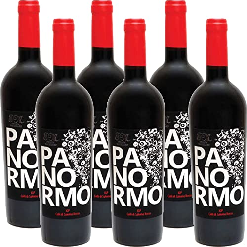 Aglianicone Igp Paestum | Panormo Colli di Salerno | Tenuta Macellaro | Vino Rosso Aglianico Cilento | Vitigno Raro e Bottiglie Limitate | Campania | 6 Bottiglie 75Cl | Idea Regalo