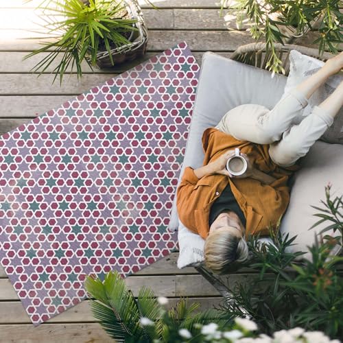 Tapis d'extérieur de qualité supérieure résistant à la décoloration 150x225 cm - 3