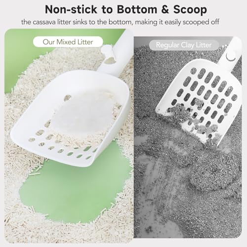 Non-Stick Ultra Clumping Cassava & Tofu Cat Litter, Odour Control Low Tracking Kitty Litter, Plant-Based Natural Ingredients Cat-Litter, 4.1kg X 1 Pack (7.5L) - Image 4