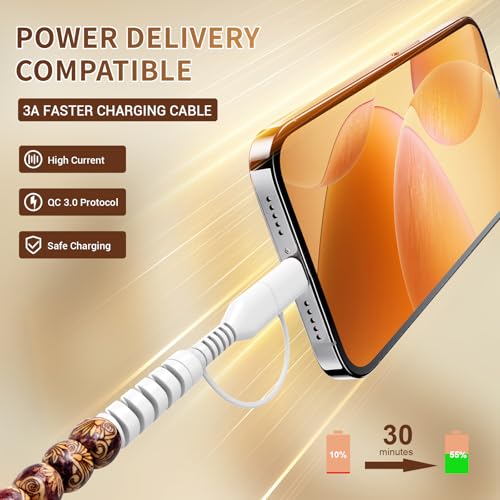 Image of Aolcev USB C Cable 2 in 1 Multi USB A to USB C Fast Charging Cable 3.3FT