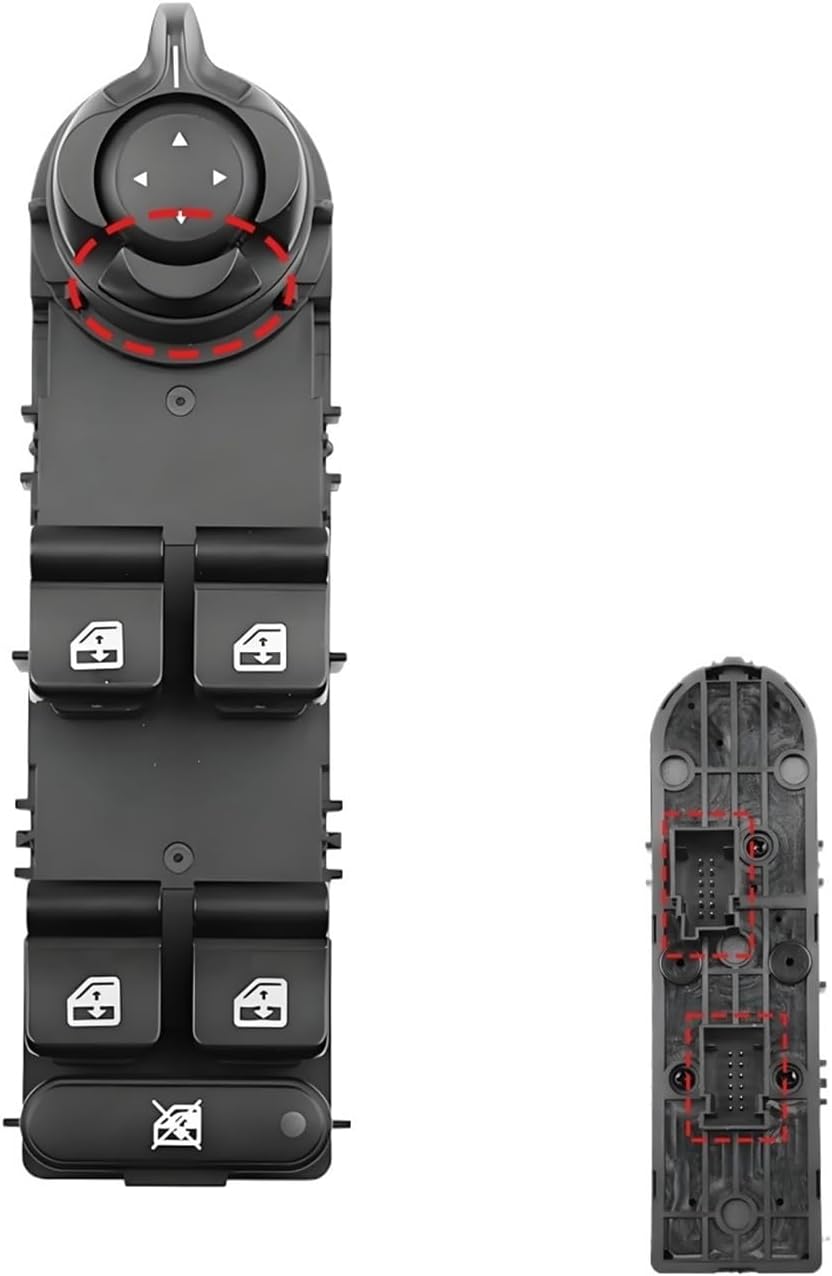 156106393 Fit for Alfa 940 2010-2019 Electric Master Power Window Lifter Control Switch Button 156106392 156093398(with Folding)