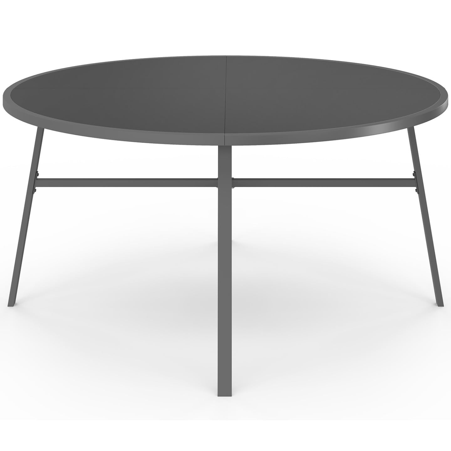 IDMarket - Salon de Jardin Madrid Table Ronde 150 cm, 8 chaises empilables