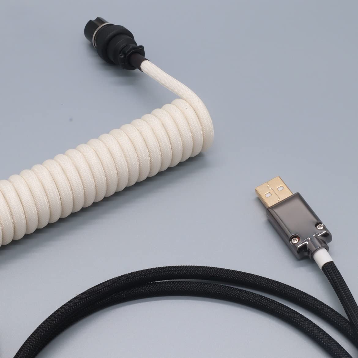 Cavo USB C A Spirale Personalizzato Per Tastiera Da Gioco Tastiera Meccanica Cavo A Spirale Del Computer Connettore Aeronautico Tastiera Meccanica