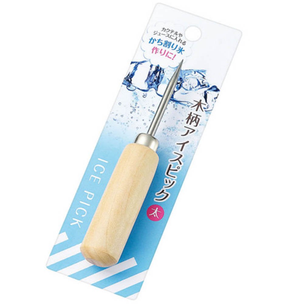 Eko Kinzoku 0349-434 Wooden Handle Ice Pick (Thick)