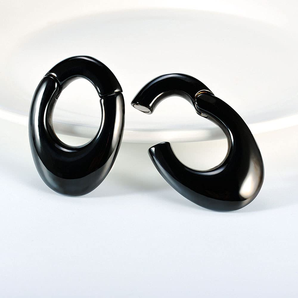 Casvort 10PCS Stainless Steel Round Mark Ear Weights Hangers For Stretched Ear Lobe Piercing Ear