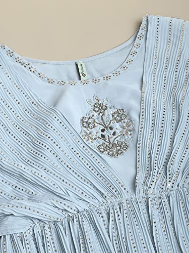madhuram textiles blue belt – image 7