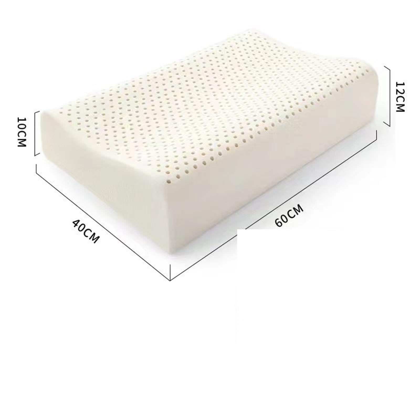 Almohada Cervicales Y Cuello Almohada ortopédica de látex, Almohada de Masaje con Memoria for el Dolor de Cuello Cervical for Dormir Almohada Cervical(Plane Pillow)