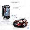 EASYGUARD EC201-M9 2 Way Car Alarm System with 1.73 inch Big LCD Pager Display Remote Starter Turbo Timer Mode Shock Warning DC12V